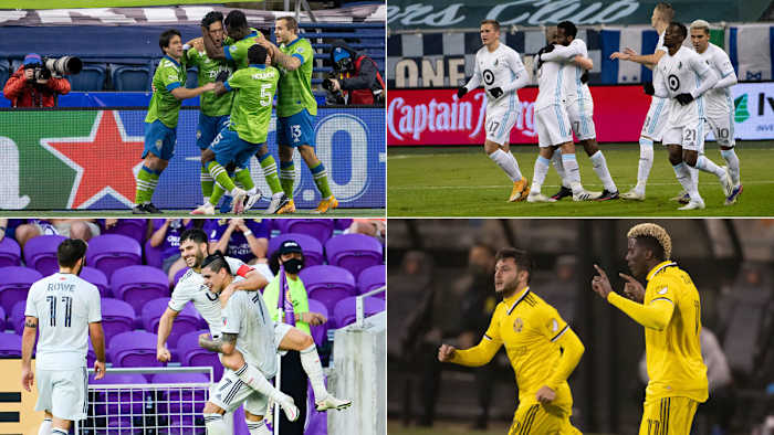 The Seattle Sounders, Minnesota United, New England Revolution and Columbus Crew are MLS's final four